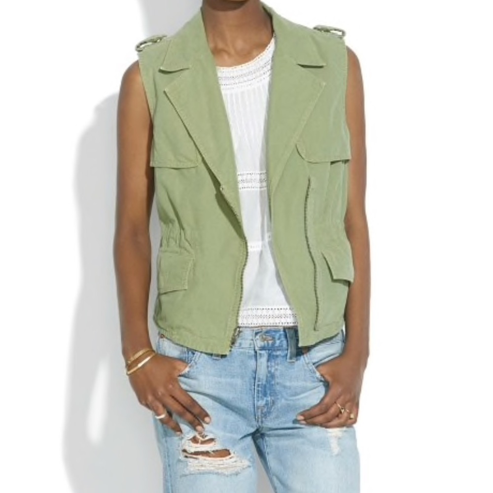 - Madewell safari vest